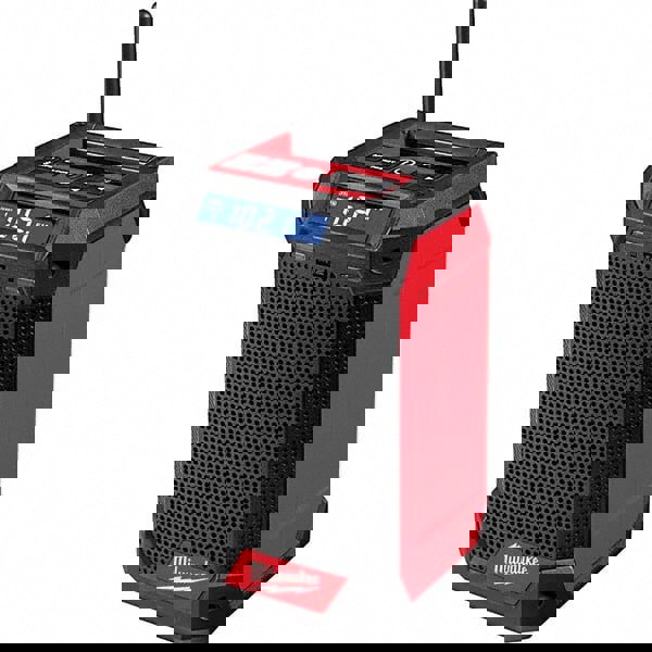 Job Site Radios; Job Site Radio Type: Charger ; Radio Reception: AM; FM ; Batteries Included: Yes ; Battery Chemistry: Lithium-ion ; Overall Height: 9.21in ; Overall Depth: 5.39in